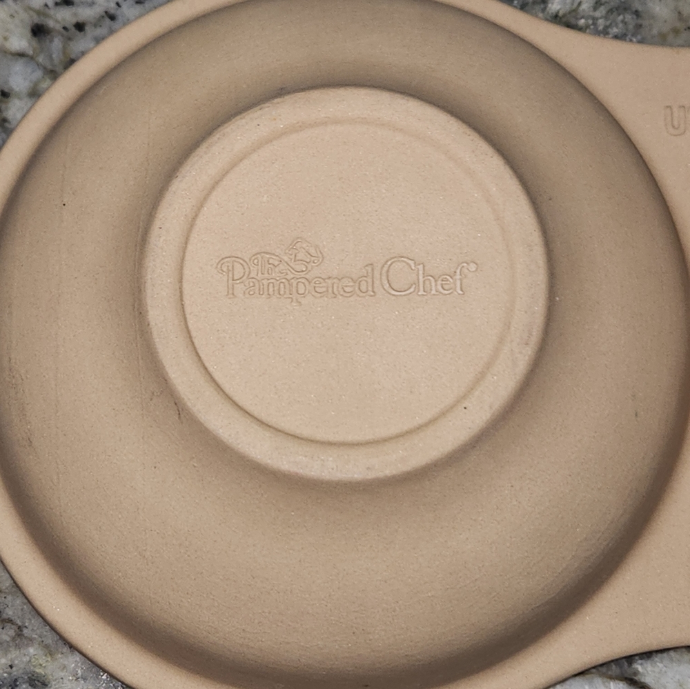 RETIRED Pampered Chef Microwave Stone Egg Cooker. Never used. New. No Box